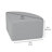 Upholstered Pie Ottoman 12" Height-101545352