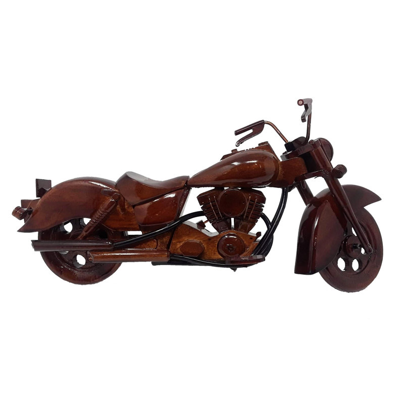 Modèle de moto indien en bois Marame