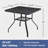 Outdoor Dining Table, Patio Dining Table With 1.57" Umbrella Hole, Outdoor Metal Furniture For Patio, Graden, Backyard And Poolside, Weather-Resistant