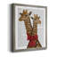 «Giraffes and Bow», toile encadrée de qualité supérieure - prête à être accrochée-1263191246-1263191247