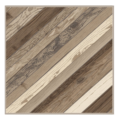 Tapis gris moelleux doux en bois rustique Cripsey