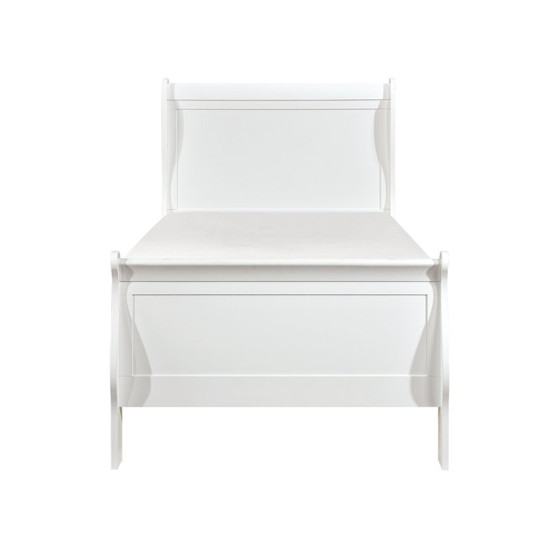 Mobilier de chambre à coucher 1pc, Lit simple, Blanc