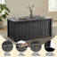Boîte de rangement verrouillable en résine résistante à l'eau 120 gallons Emperic Design-98472535