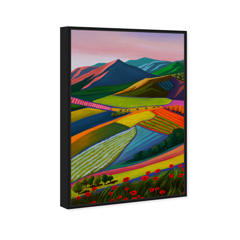 «My Bright Beautiful View», reproduction d'impression sur toile, H 15 po x l 10 po x P 1,5 po, Toile avec cadre noir
