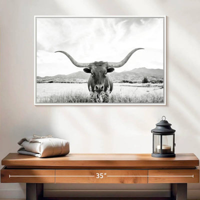 Longhorn Texas BW