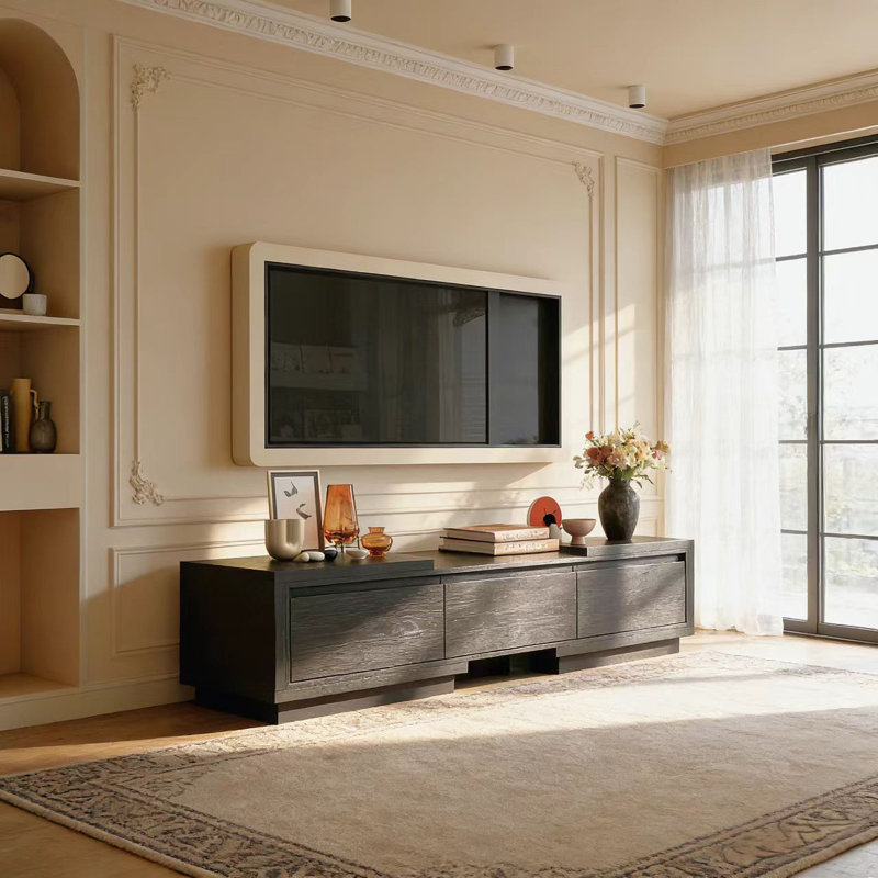 Arionah TV Stand for TVs up to 85", Black