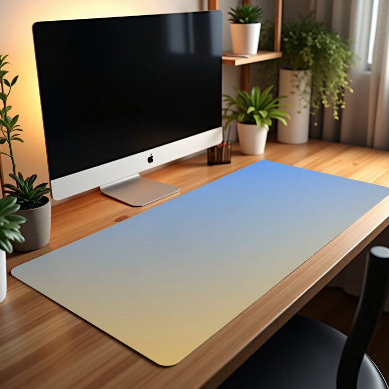 Polyester Desk Pad, 14.4x12.1