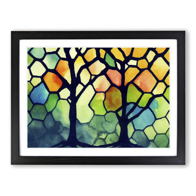 Impressive Trees Abstract - Single Picture Frame Print