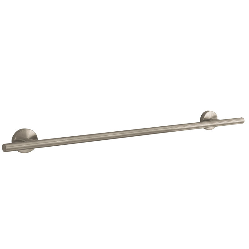 Porte-serviettes mural E & S Accessoires, Nickel brossé, 24"