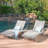 CRETE WICKER CHAISE LOUNGE