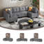 Fabric Corner Sectional-523537508-523537511-517430283