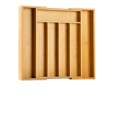 Silverware Organizer Kitchen Drawer Organizer Expandable Bamboo Utensil Holder Cutlery Tray For Kitchen Utensil And Flatware Bedroom Office