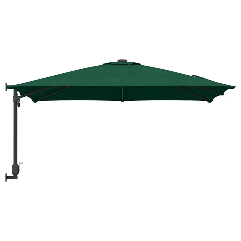 Wall Mount Parasol, 160cm H x 247.5cm W x 247.5cm D, Green