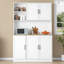 Armoire de cuisine de 71 po de hauteur avec 3 tiroirs coulissants-2134386126