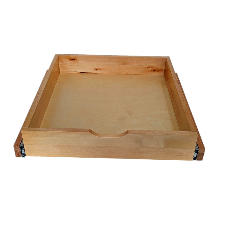 Premium Solid Wood Pull-Out Drawer with Soft-Close Slides – 22" Deep, Multiple Widths Available Kitchen Pull-Out Tray, 21"