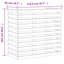 Coldiron Rectangular Outdoor Bar Table , 113.5cm cm W 50cm cm D-1923104084
