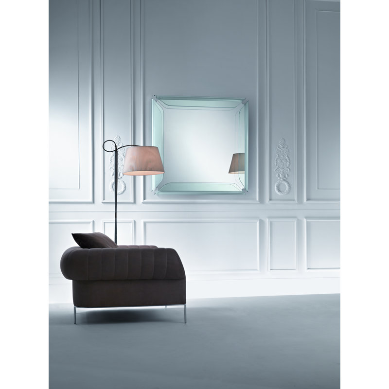 Burritt Glass Wall Mirror, 108 cm H x 108 cm W x  12 cm D, Transparent