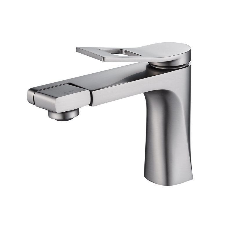 Single-Hole Single-handle Bathroom Faucet, Brushed Nickel