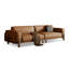 Coussin modulaire en cuir véritable-107285905-107285907-107285908