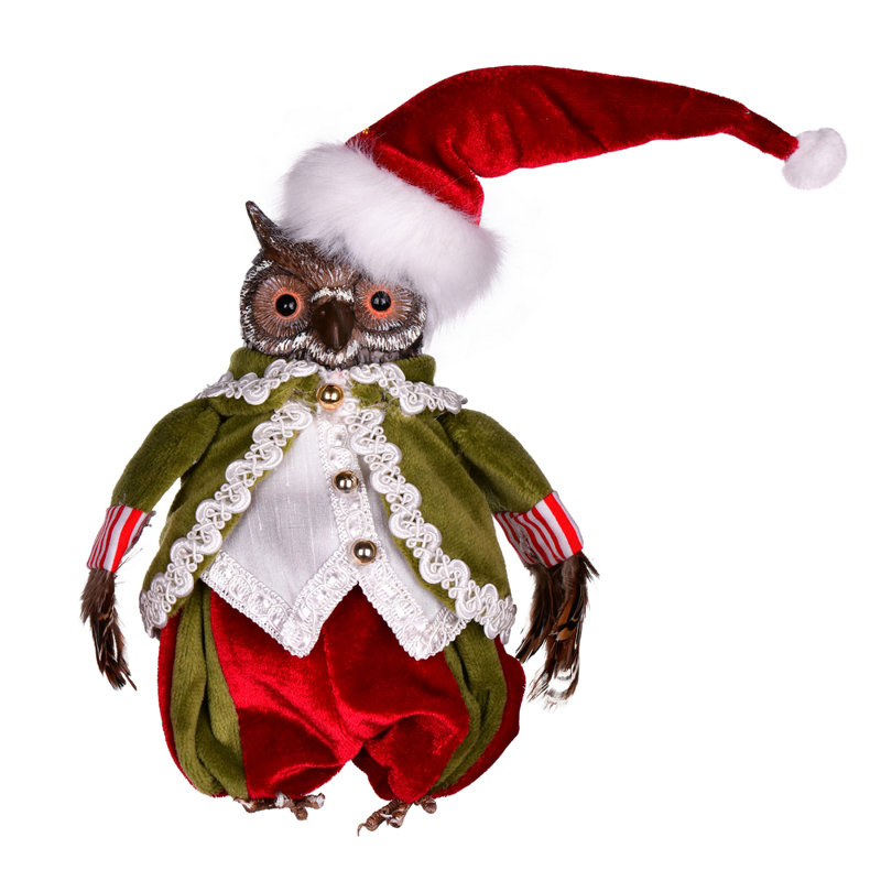 Ensemble de 2 décorations pour chouettes Vickerman 7,5 "Collection Candy Wonderland Owl