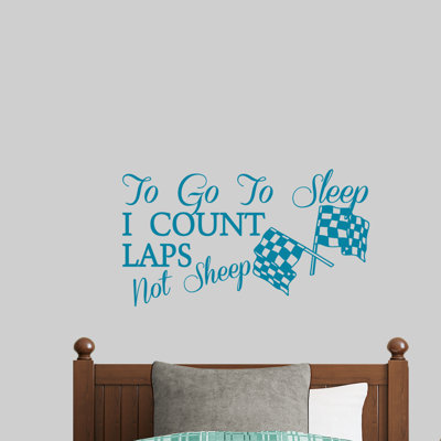 Adhésif décoratif Imhoff to Go to Sleep I Count Laps