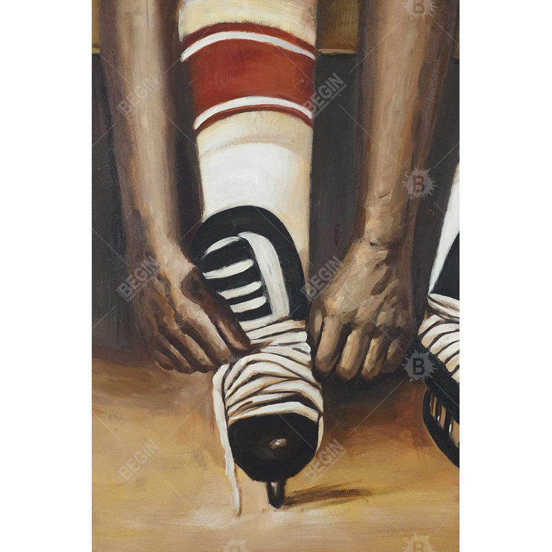 Art sur toile, saisons de hockey illustratives