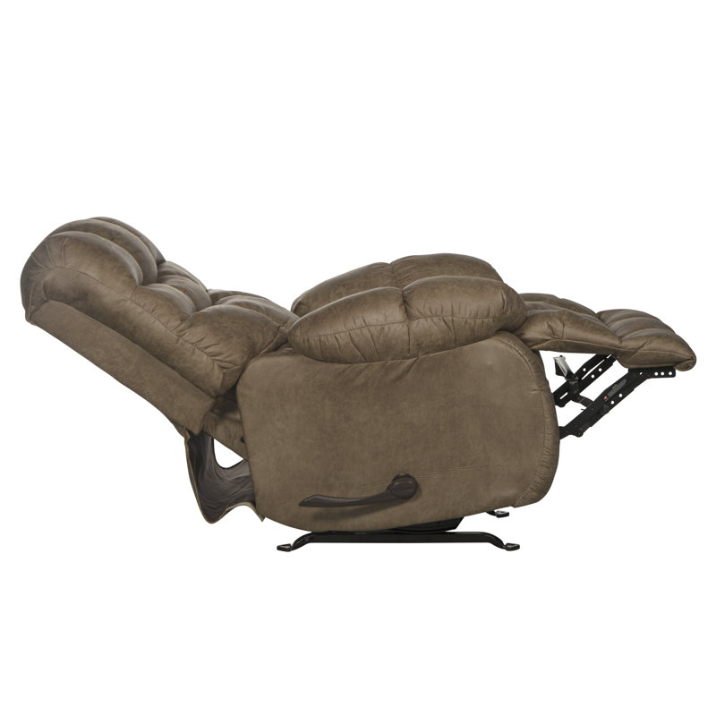 Fauteuil inclinable Baesmarc, 100% polyester brun clair