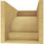 Bois de cèdre méditerranéen, grain de bois TimberThane Corbel, brun clair apprêté-88291049