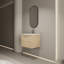 Armoire de salle de bain 24 po avec lavabo en céramique, contreplaqué de chêne, 2 portes à fermeture douce, contreplaqué de meuble-lavabo Modern Elegance, finition, élément