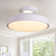 18.9" Modern low profile Ceiling Fan with 4500lm LED Light, Remote Control and Quiet DC Motor for Bedroom