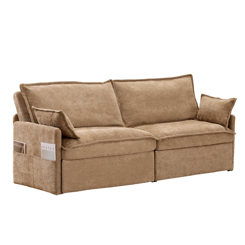 Canapé-lit multifonctionnel Chenille Modern Convenience Living Spaces