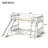 Multi-Size Bunk Bed (Twin-Over-Twin / Full-Over-Full) - Sturdy Pine Wood & Mdf Construction With Interchangeable Slide & Ladder Placement, Available In White & Gray-558963976-558963978