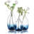 Modern Art Glass Vase Set Of 3 Hand Blown Flower Vases For Table Centerpieces Home Decor Living Dining Room Wedding Party Event Floral Arrangement
