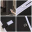 Portant à vêtements roulant avec housse, support à vêtements robuste pour suspendre les vêtements, garde-robe portable avec tablettes réglables, support à vêtements à double tringle avec roulettes-1845264608