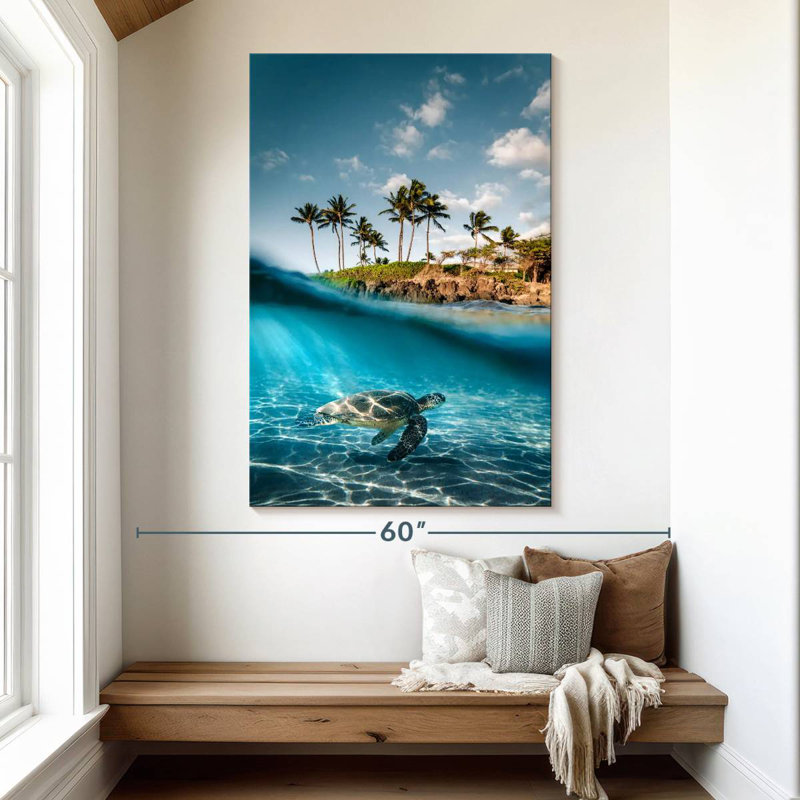 Brampt Land And Sea Turtle, 51" H x 34" W