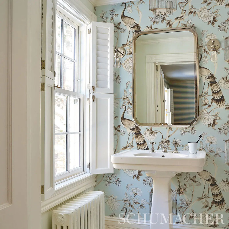 Oiseaux Et Fleurs Wallpaper, Mineral
