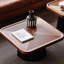 Solid wood coffee table with retro design