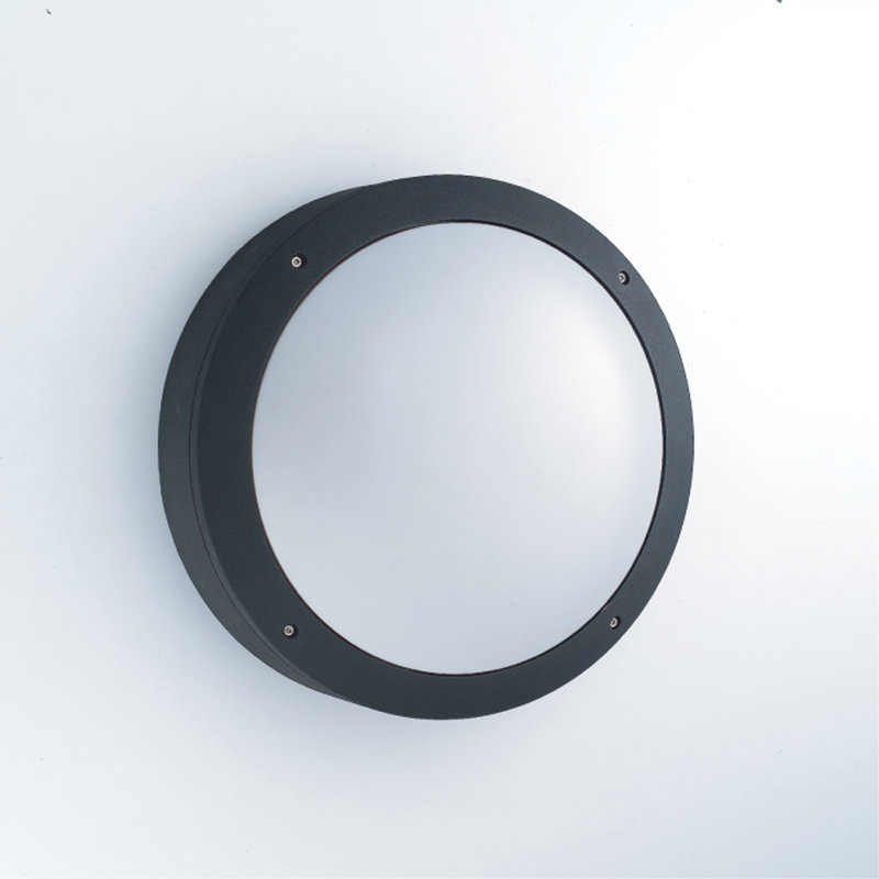 Wall Light, Black, Frosted