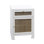 Armoire d'appoint en bois massif à 1 porte Ruth