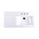 LACAVA Aquaquattro 18'' White Porcelain Rectangular Bathroom Sink with Overflow
