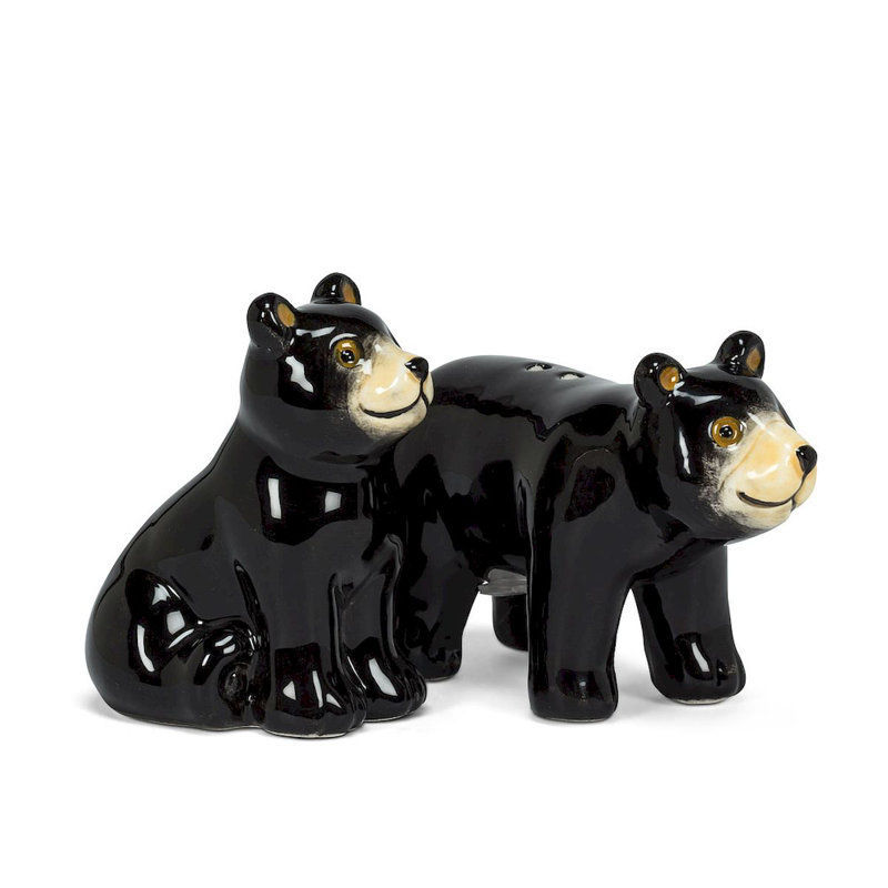 Mr. MJs Black Bear Salt and Pepper Shaker Set