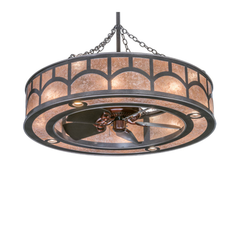 Mission Downrod Ceiling Fan