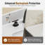 Meuble-lavabo double 72 po avec comptoir en marbre, lavabo en céramique et dosseret-1121856371-1121856375