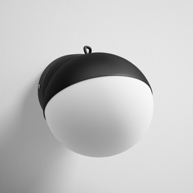 Hastings Steel Armed Sconce, Black