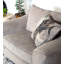 Chaise avec accoudoirs en tissu Camero, gris