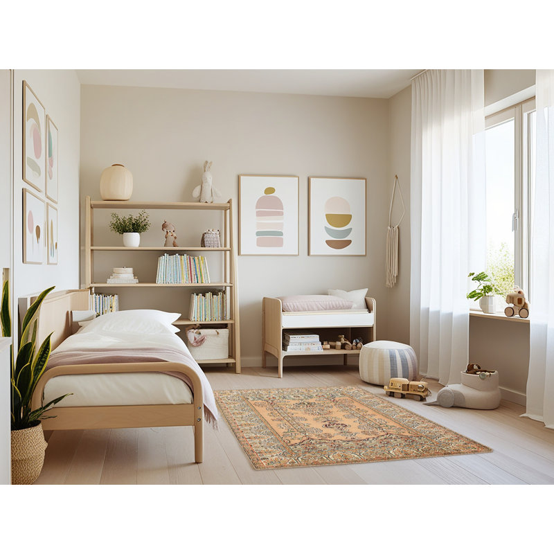 Kwabena Oriental Indoor Rug, Rectangle 4' x 6'