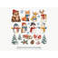 Winter Woodland Wall Decals, Set of 21 Peel and Stick Nursery Wall Stickers, Satin Finish Removable Kids Room Wall Art, 20"W x 20"H (50 x 50 cm)-373102498