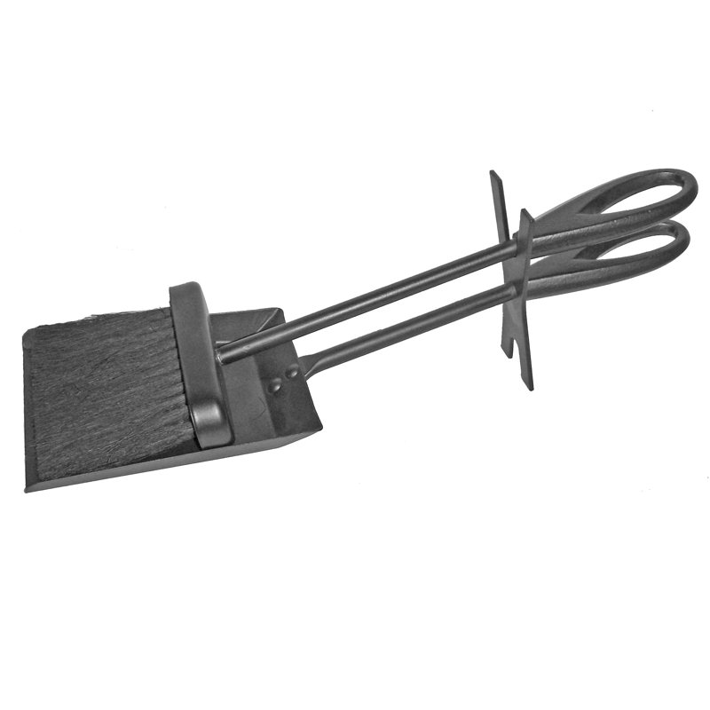 Steel Fireplace Tool Set, Black