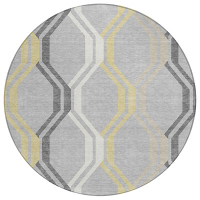 Machine Washable Indoor/Outdoor Chantille ACN2326 Mid-Century Modern Rug