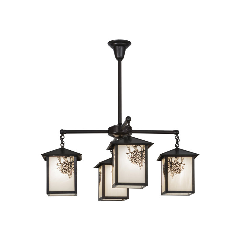 Seneca Winter Pine 4 - Light Chandelier